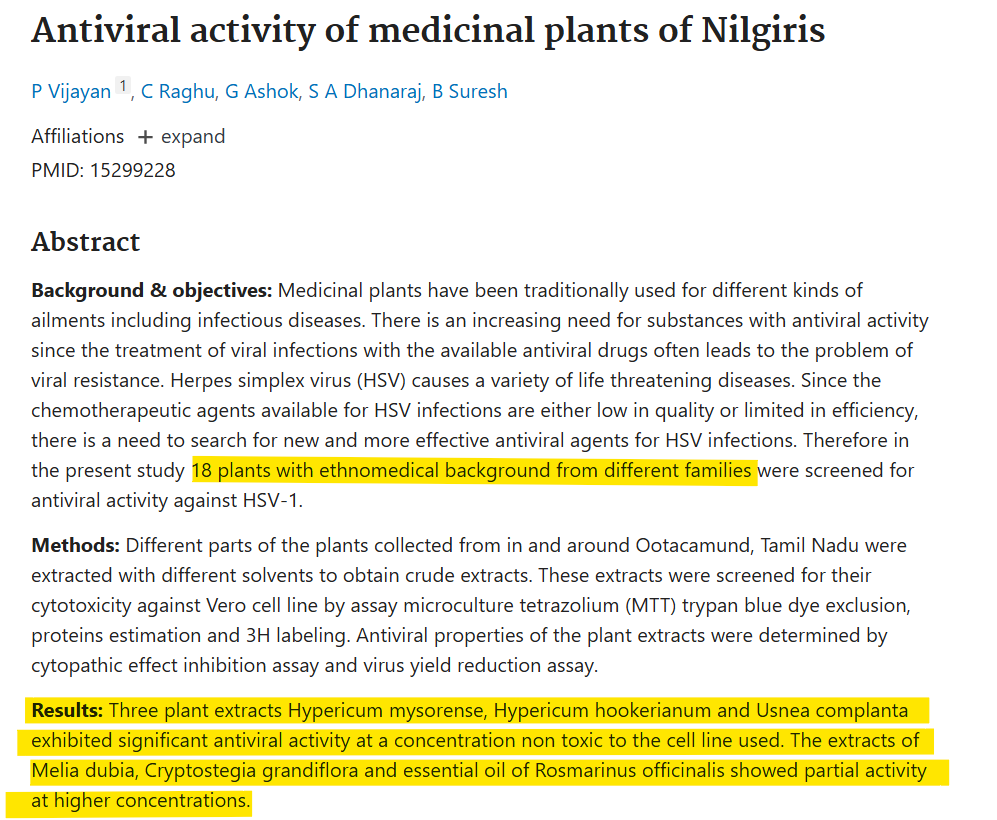 Laboratory testing of plant extracts